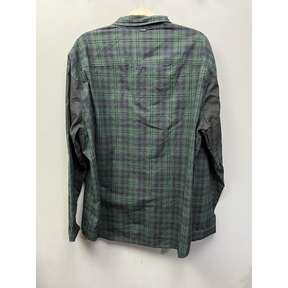 Sean John Button Down Mens 2XL Green Plaid Legacy‎ Mixed Media Streetwear Shirt - Picture 2 of 6